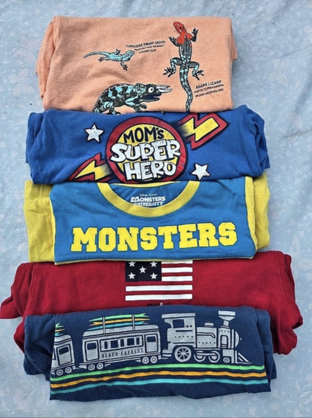 Five Various Brands Boys 5t Tshirt Lot